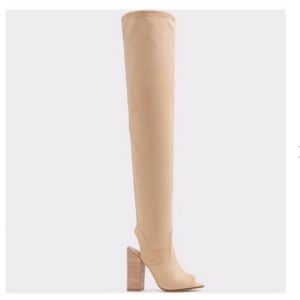 Aldo Over the Knee Peep tie Boots